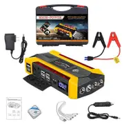 Car Battery Car Starter 30000mAh Portable Charger Auto Jump Car Starter 12V Petrol Diesel Car Emergency Booster Start Power Supply Yellow