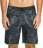 [Volcom] Mister Fib Scallop Stoney 19" Boardshorts - Stealth, Stealth, 36