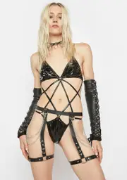 Kinks And Winks Harness Garter Belt