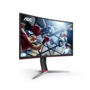 Aoc 27In Curved Qhd 1Ms 180Hz Va Curved 1000R Hdr Gaming Monitor