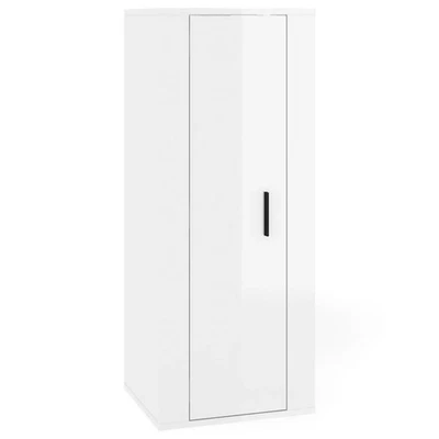 High Gloss Wall Mount Cabinet Wooden TV Storage Bookshelf Racks Shelf Cupboard