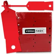 RED Self-Locking Arrow Key Tags (1,000 per pack) Size 4 1/2" X 3/4" (RED)