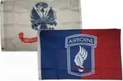 2x3 2'x3' Wholesale Combo Army White & Airborne 173rd Flags Flag