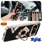 For Google Pixel 10 9 8 7 Pro XL 9A 8A Magnetic Plating Case Ring Stand Cover