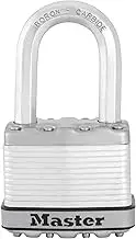 Master Lock M5XKADLF Magnum Stainless Steel Padlock with Shackle, 51 mm Size