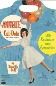 VINTAGE 1962 Annette PAPER DOLLS ~WHITMAN~ PRETTY HD LASER REPRODUCTION~ORG SZE