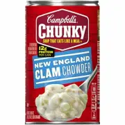 Campbell's Chunky New England Clam Chowder, 18.8 oz. [12-Cans]