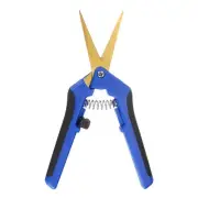 Pruning Shears 6.5" Stainless Steel Gardening Scissors Curved Blade,Blue