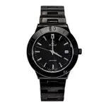 【SIGMA】3801MS-B 簡約時尚 藍寶石鏡面 鋼錶帶男錶 黑色 37MM 台南 時代鐘錶