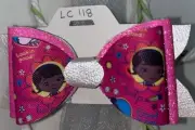Doc McStuffins Faux Leather Hair Bow Assorted