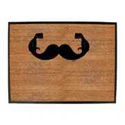 Moustache Muscles - Funny Novelty Doormat Man Cave Floor mat