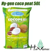 Hydroponics Hy-gen Hygen Coco Peat Grow Medium Cocopeat 50L Coco Coir Mel Metro