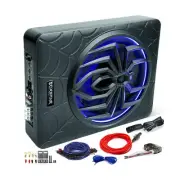 10" 1000W Slim Under Seat Powered Car Subwoofer, Car/Truck Audio Sub Built in...