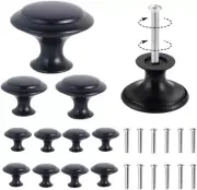 Kitchen Cabinet Knobs 12 Pcs Circular Cabinet Knobs Stainless Steel Drawer Knobs