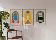 [Namly Design] Poster - Architectural Colorblock Series / Set of 3