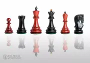 The Zagreb '59 Prestige Luxury Chess Set - Pieces Only - 3.875" King - Blood Ros