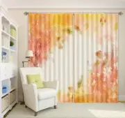 Dreaming Red Leaves 3D Curtain Blockout Photo Printing Curtains Drape Fabric