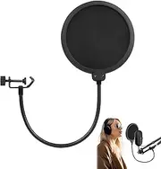 Microphone Pop Protection, Pop Protection, Microphone, Pop Filter, Professional Microphone Pop Filter Mask Shield, Mic Wind Protection Foam, Fur Blue Yeti, Snowball, Quadcast and Any Other Microphone