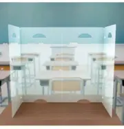 Counter/Desk top Sneeze Guard Screen Protective Partition Shield Barrier Divider