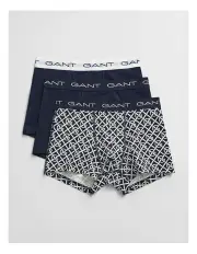 [Gant] Geometric Patterned Trunk 3-Pack in Evening Blue