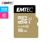 EMTEC 16GB MicroSD Memory Card Class 10 Gold+