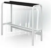 Tennis Racket Storage Rack, Ball Racket Organizer with Foam Arms, Floor Standing Tennis Storage Rack Stand,Suitable for Garages Tennis Courts Gymnasiums Clubs Schools