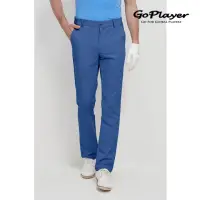 在飛比找momo購物網優惠-【GoPlayer】出清特價 男彈性腰高爾夫長褲-灰藍(高爾