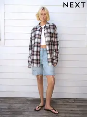 Bleach 100% Cotton Slouch Relax Denim Shorts (AF6744) | $53