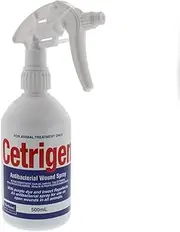 Virbac Cetrigen Antibacterial Wound Spray Horse Equine 500ml Treat Cuts Wounds Animals