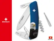 Swiza Swiss Army Knife 95mm TT03 Wildlife Eagle 440 Stainless 10 Function Tools
