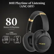 Noise Cancelling Headphones, Bluetooth Headphones Over The Ear Headphones Wirele