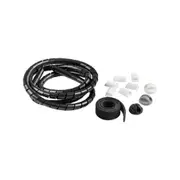 D-Line 11 piece Cable Tidy Organiser Kit (Black)
