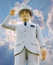 Giant top hat man at the Plantation Inn in Chicopee MA fridge magnet