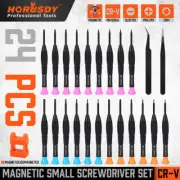 HORUSDY 24-Piece Magnetic Small Screwdrivers Set Precision Eyeglass Phone Watch