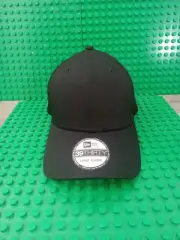 NEW L/XL New Era Blank 39THIRTY Cap Black Stretch Fit