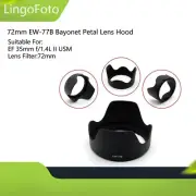72mm EW-77B Bayonet Petal Plastic Lens Hood for EF 35mm f/1.4L II USM Lens