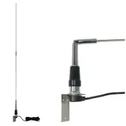 VHF Wideband Mobile Radio Antenna Lay-Over Folding 4 dBd UHF SO239 L-Mount 10275