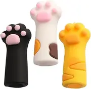 Baluue Cat Claw Protective Cap 3pcs Tweezers Cover Nail Scissors Sleeve Safe for