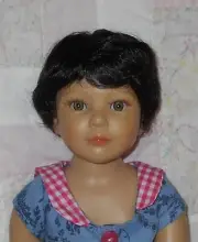WEE 3 BABY Unisex Doll Wig 8-9.5 (BIG) DK BROWN Baby/Toddler Wig Full Cap (B NWT