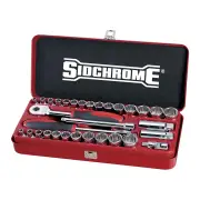 Sidchrome SCMT13105 - Socket Set 3/8 Drive 32 Piece AF/M