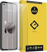 2Pcs Zenfone 10 Screen Protector, Anti-Scratch 9H HD Clear No-Bubble Tempered Glass Screen Protector Protective Film For A S U S Zenfone 10