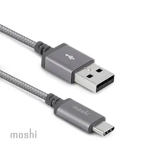 Moshi Integra USB-C to USB-A 充電線 傳輸編織線（0.25 m）iphone Android