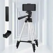 Flexible Tripod Extendable Travel Lightweight Stand Remote Control Silver