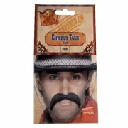Smiffys Cowboy Tash Self-Adhesive - Black