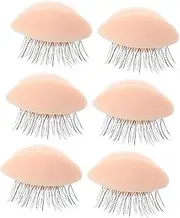 VALICLUD Diy Lash Extension Kit 3 Pairs Silicone Eyelids Molds for Eye Lash Training Practice