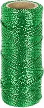 uxcell 1.5mm Metallic String, 16 Ply Decorative Metallic Bakers Twine Thread Cord Rope for Gift Wrapping DIY Crafts Making Ornament Decor, Green, 27Yards