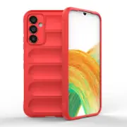 For Samsung Galaxy A34 5G Case, Flannel Cover, Red