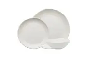 12pc Ecology Elegant Kitchenware Porcelain Haven Stylish Dinner Set White