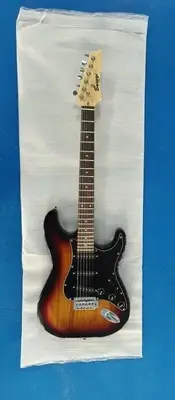 Busuyi VRack 6 String Electric Guitar Sunburst With Black Pickguard