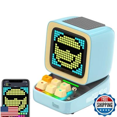 Divoom Ditoo Retro Pixel Art Game Bluetooth Speaker with 16X16 LED App Contro